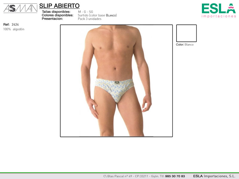 Slip cerrado, Asman, Ref 2424