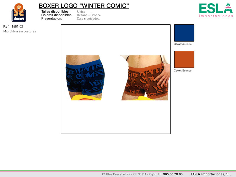 Boxer logo winter comic, Dusen, Ref 1601.02