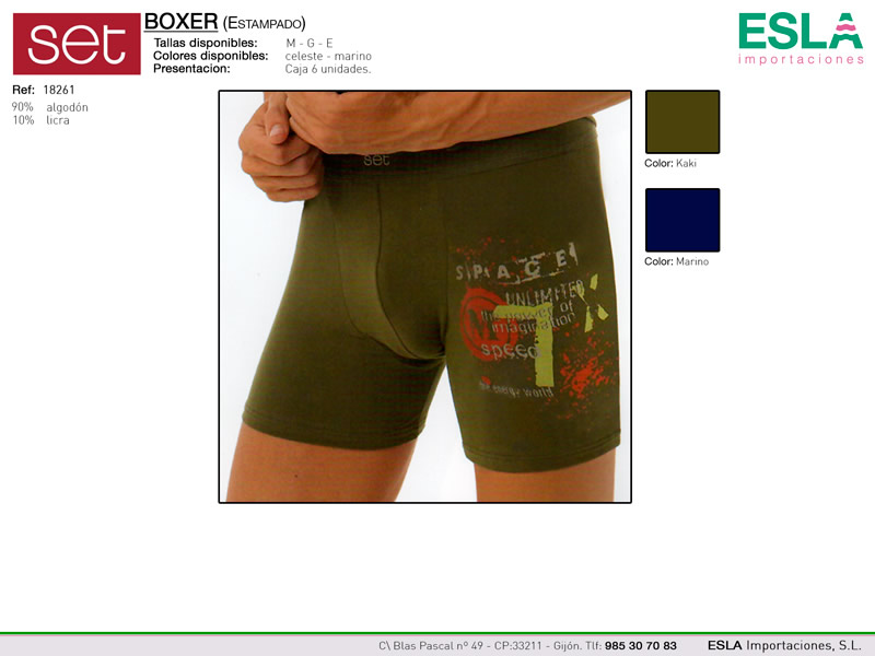 Boxer estampado, Set, Ref 18261