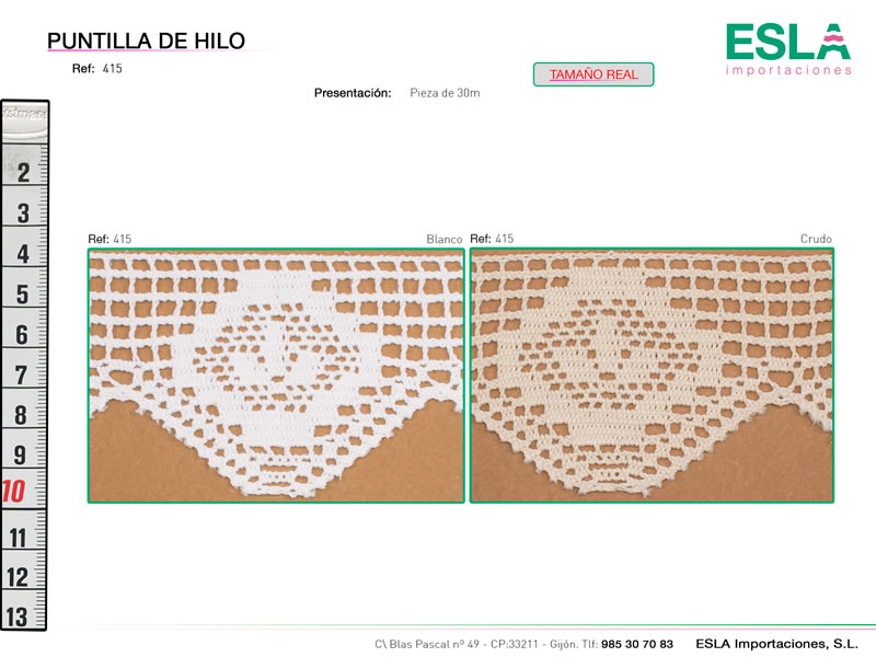 Puntilla de hilo, Familia 415, Ref 415