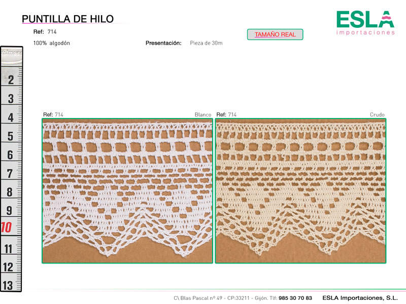 Puntilla de hilo, Ref 714