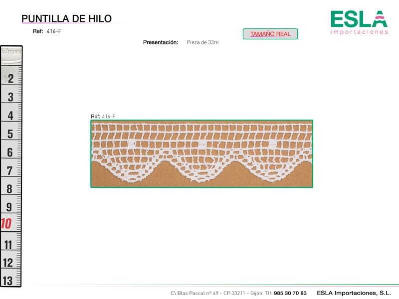 Puntilla de hilo, Familia 416, Ref 416-F