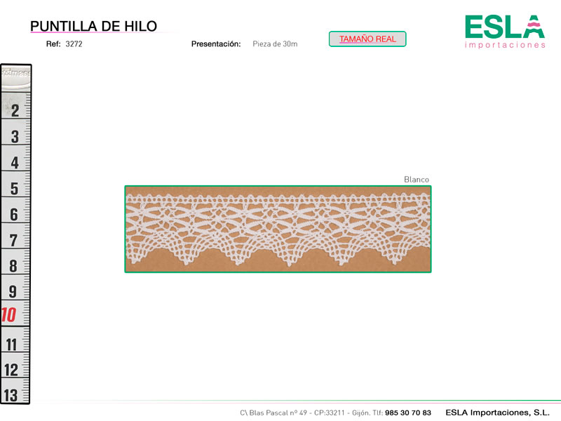 Puntilla de hilo, Familia 3263, Ref 3272