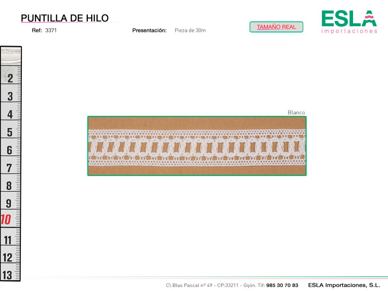 Puntilla de hilo, Ref 3371