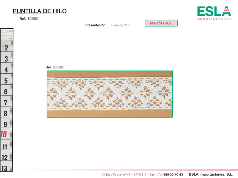 Puntilla de hilo, Ref 800005