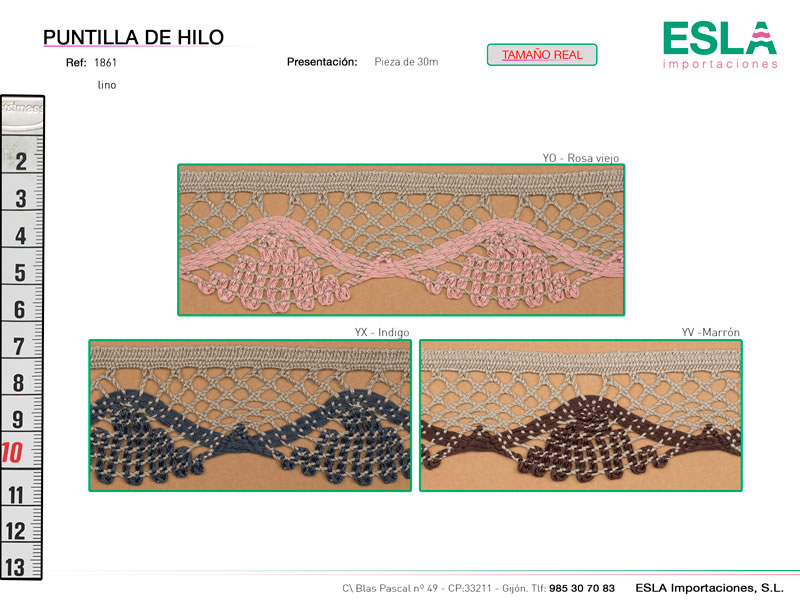 Puntilla de hilo, Ref 1861