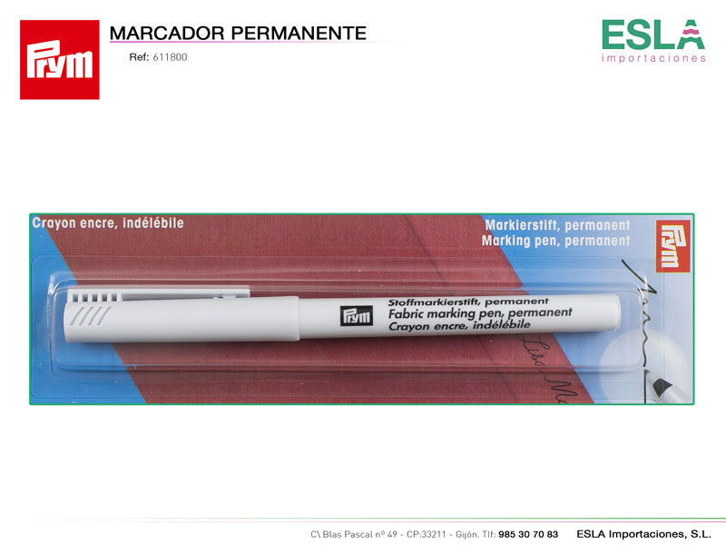 Marcador permanente, Ref 611800