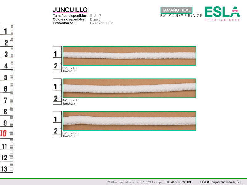 Junquillo, Ref V-5-R / V-6-R / V-7-R