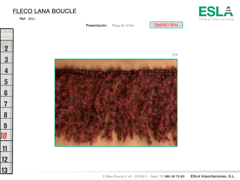 Fleco lana boucle, Ref 8854-70