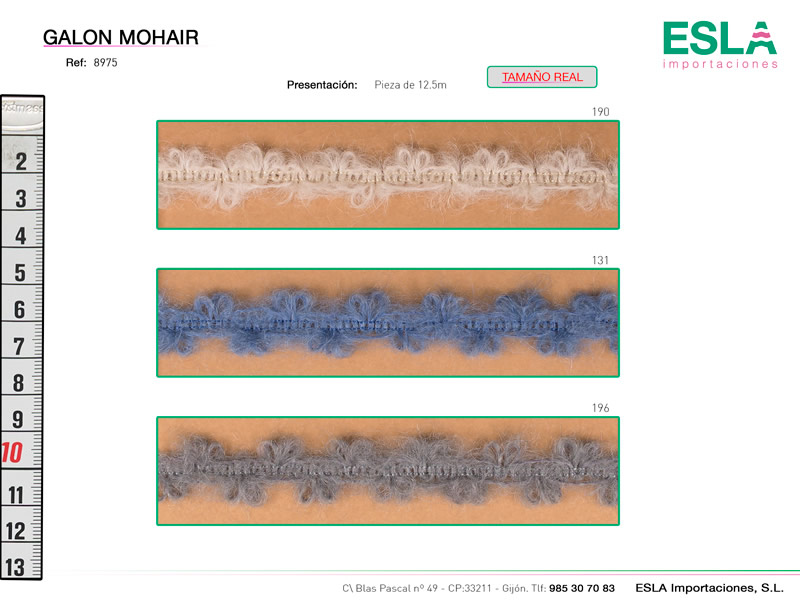 Galón mohair, Ref 8975