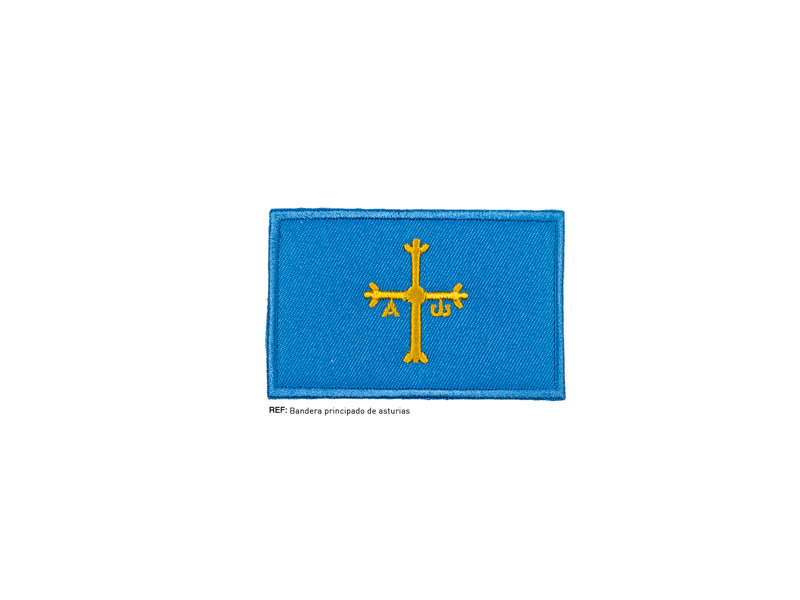 Termoadhesivo bordado, Bandera Principado de Asturias, REF PRINCIPADO