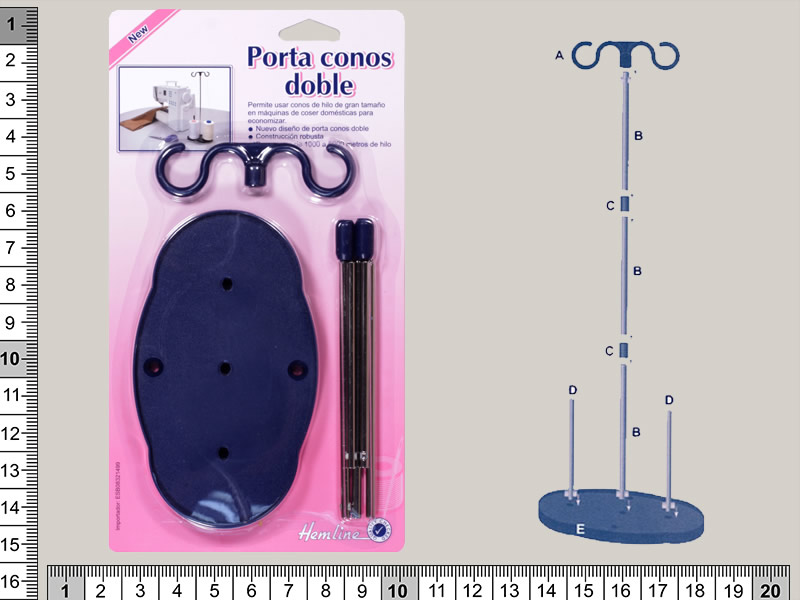 Porta conos doble, ref N-4059