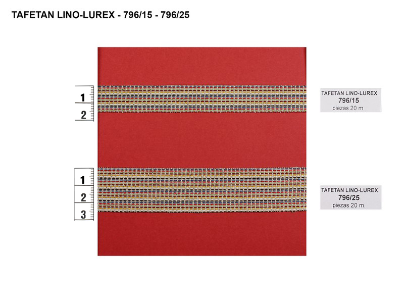 Tafetán lino y lurex 796/15 y 796/25