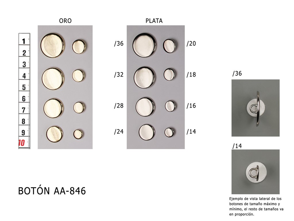 Esla Importaciones: Somos distribuidores de BOTON METALICO AA-846