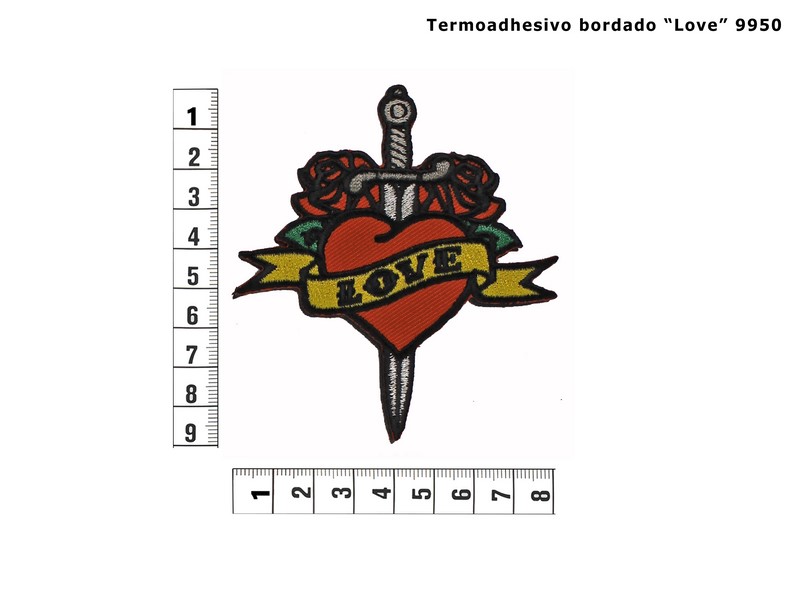 Termoadhesivo bordado love 9950