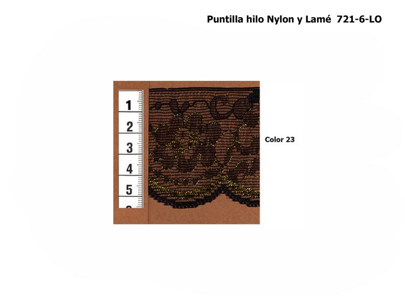 PUNTILLA HILO NYLON Y LAMÉ 721-6-LO