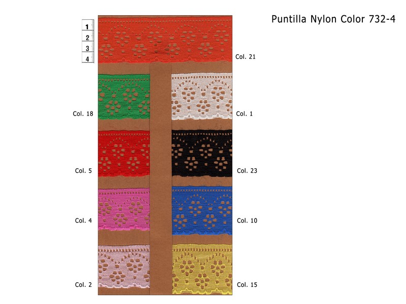 Puntilla Hilo Nylon Colores 732-4