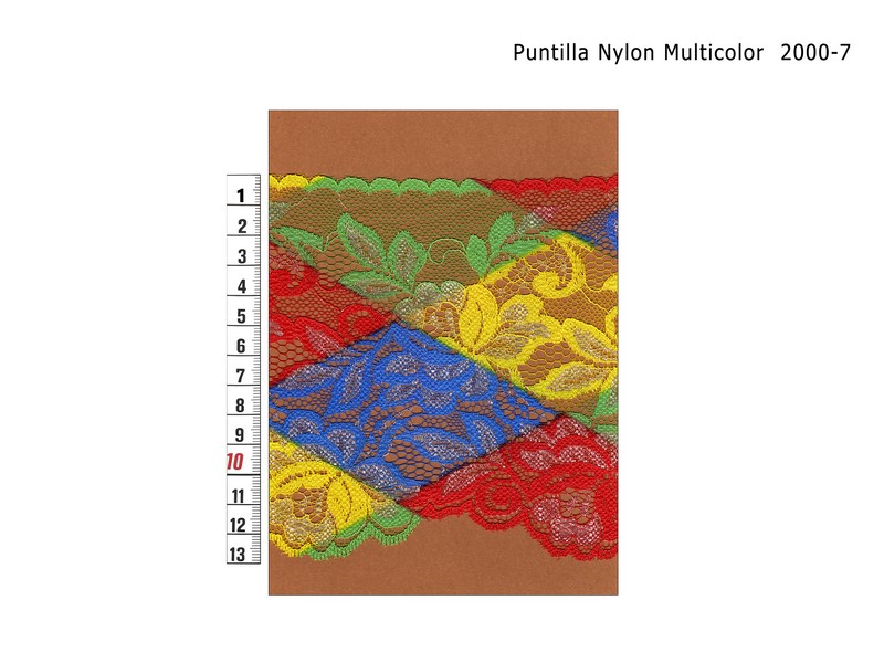 Puntilla Hilo Nylon Multicolor 2000-7