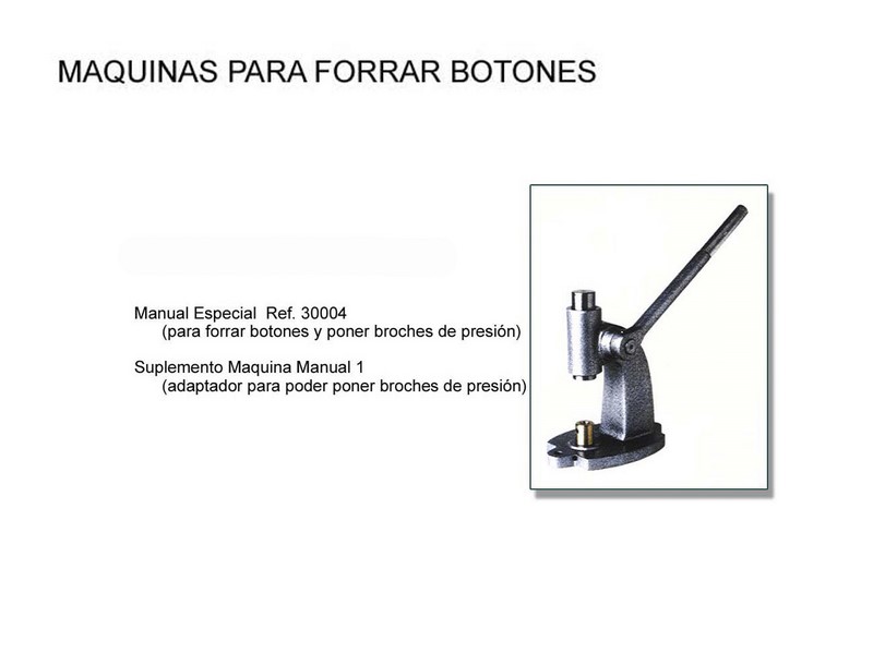 Maquina para forrar botones