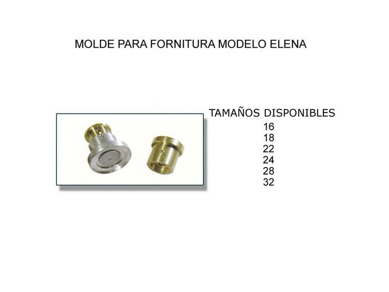 Molde para fornitura modelo Elena