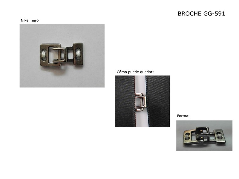 Broche metal GG-591