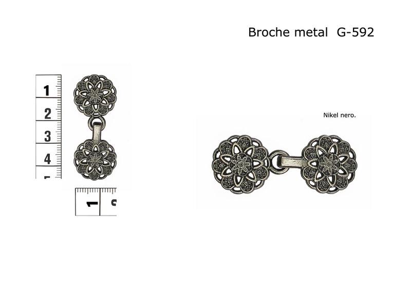 Broche metal G-592