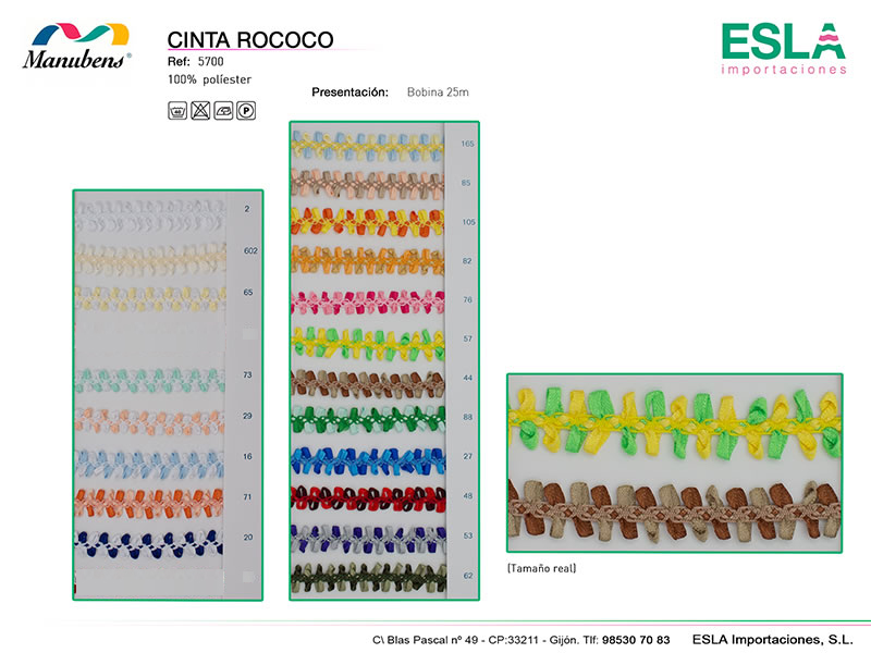 Cinta rococó manubens 5700