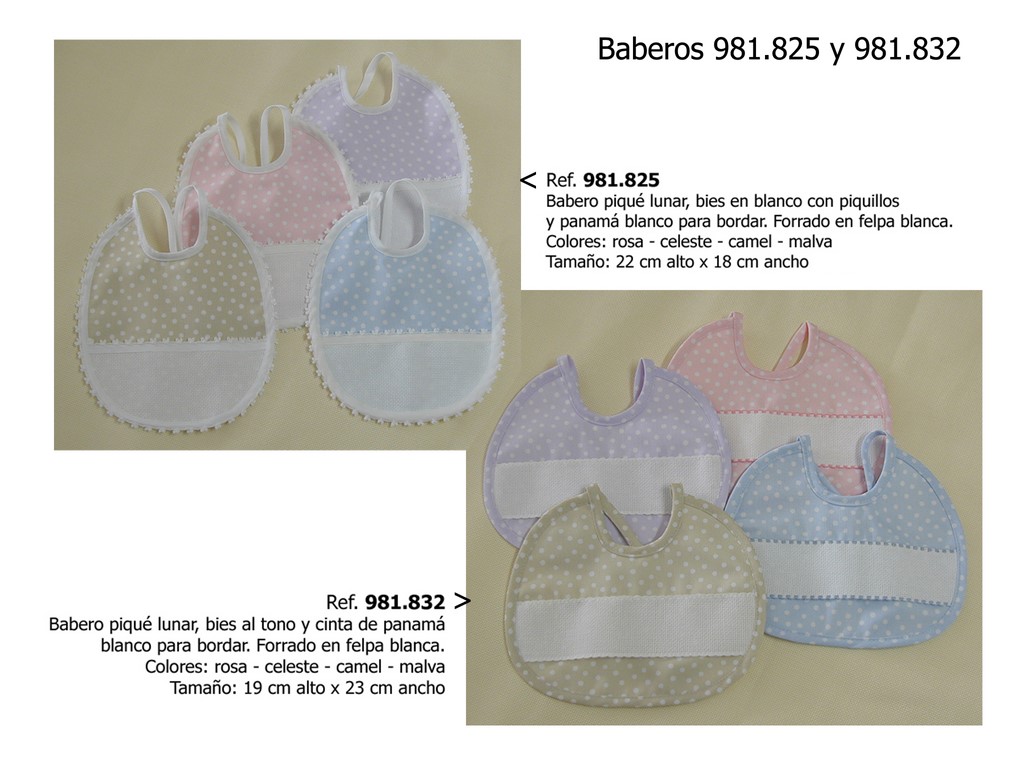 Baberos 981.825 y 981.832