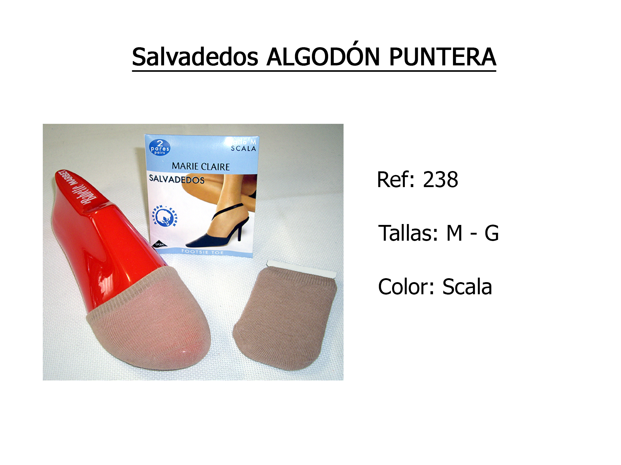 SALVADEDOS algodon puntera 238