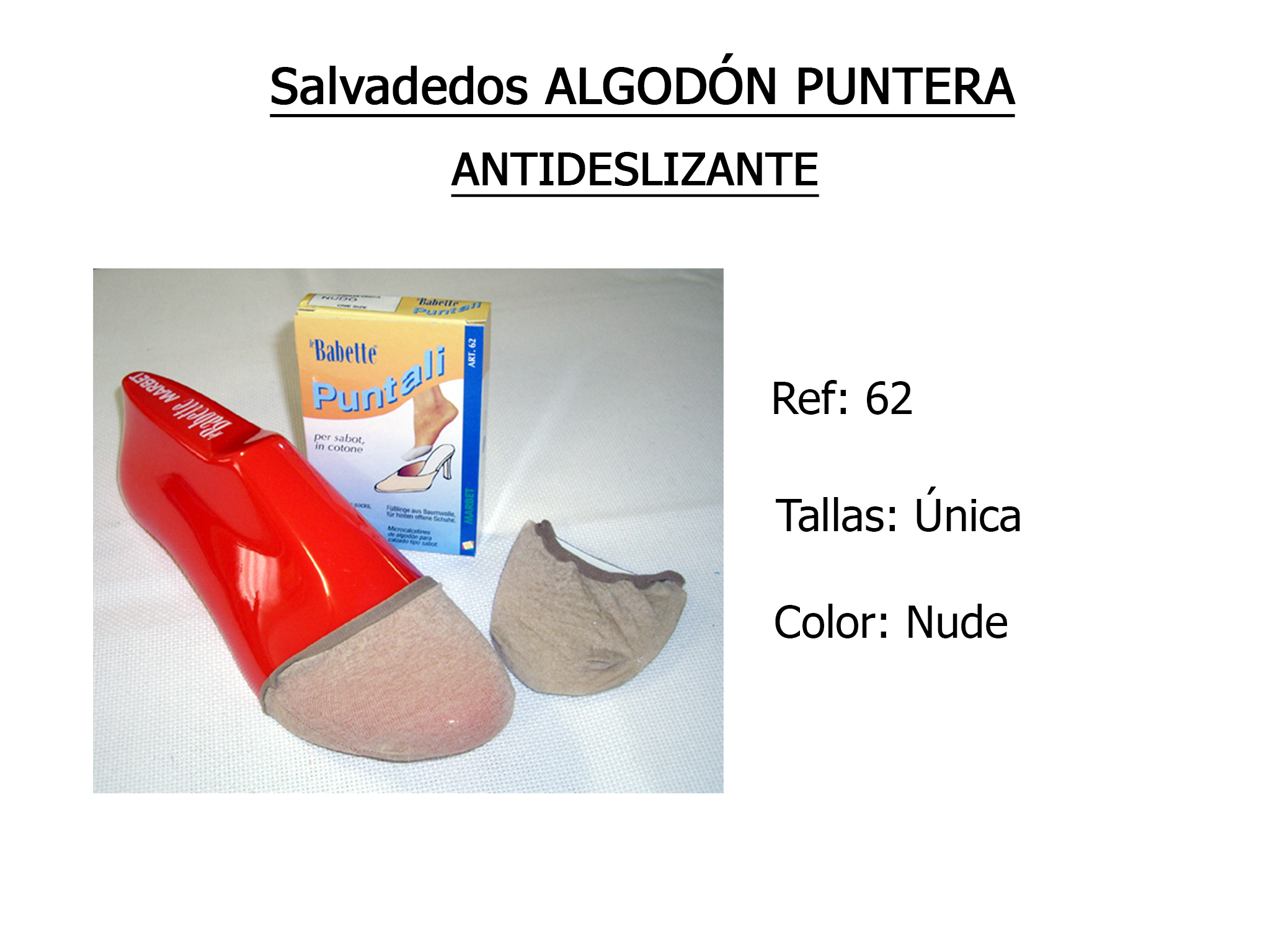 SALVADEDOS algodon puntera antideslizante 62