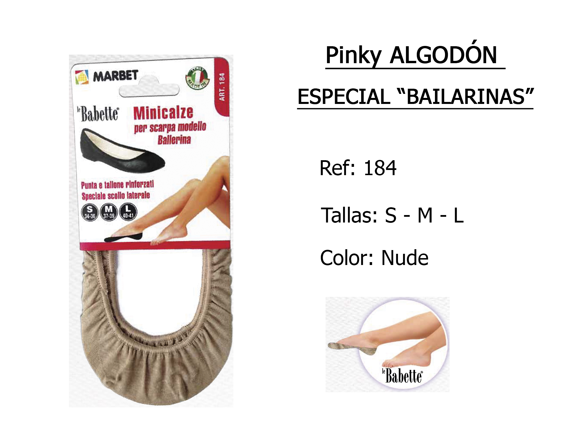 PINKY algodon especial bailarinas 184