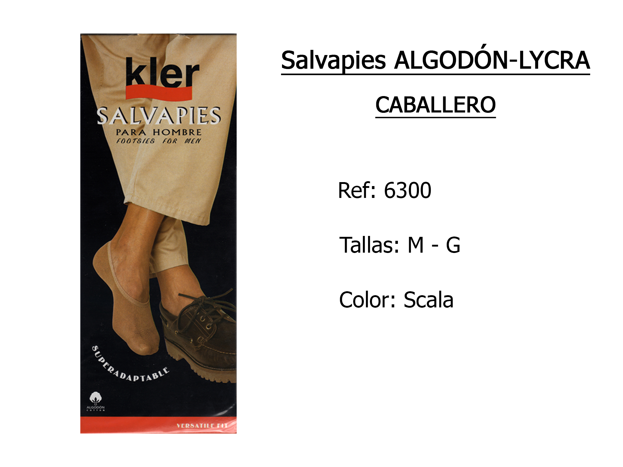 SALVAPIES algodon lycra caballero 6300