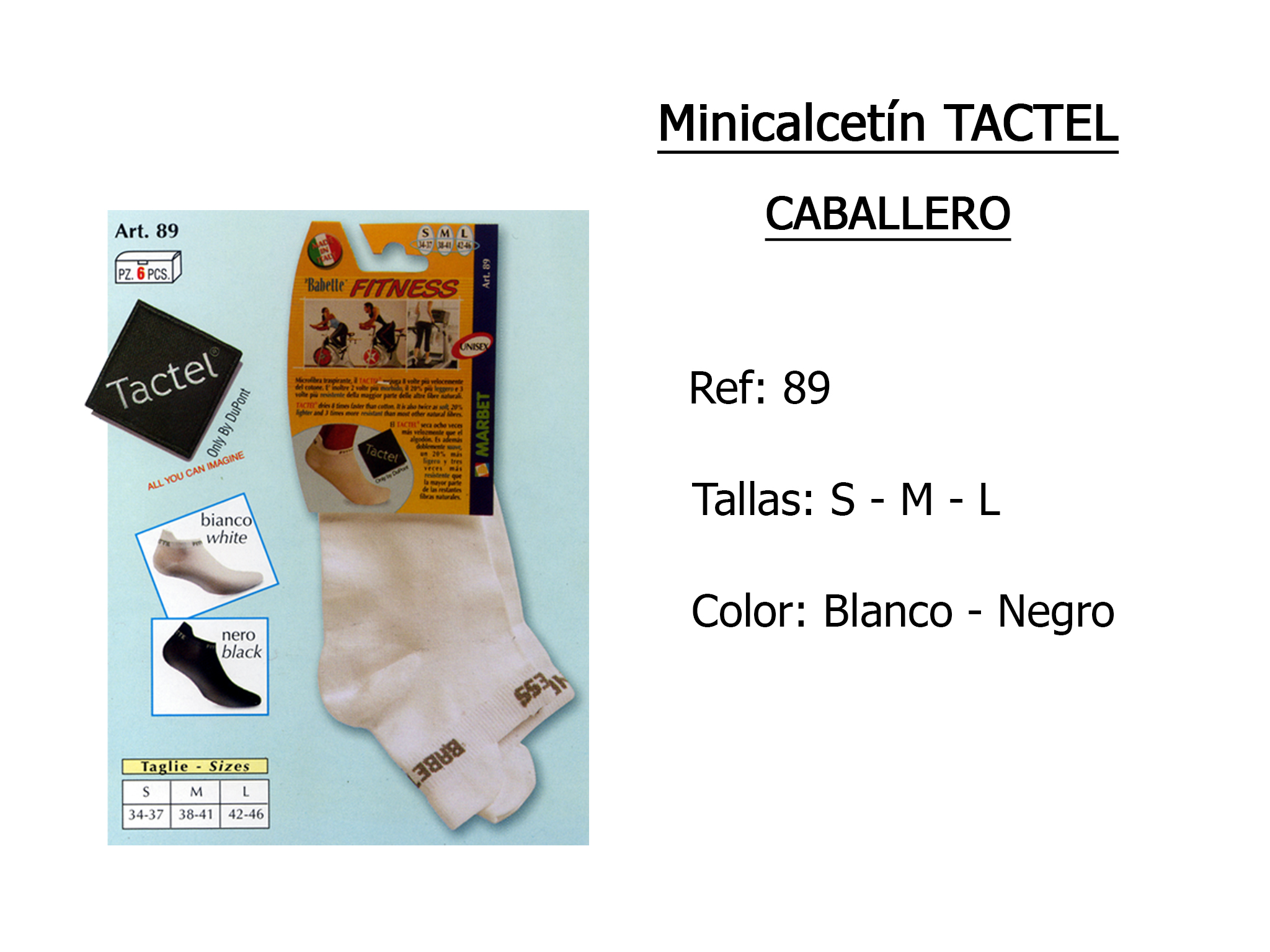 MINICALCETIN tactel caballero 89