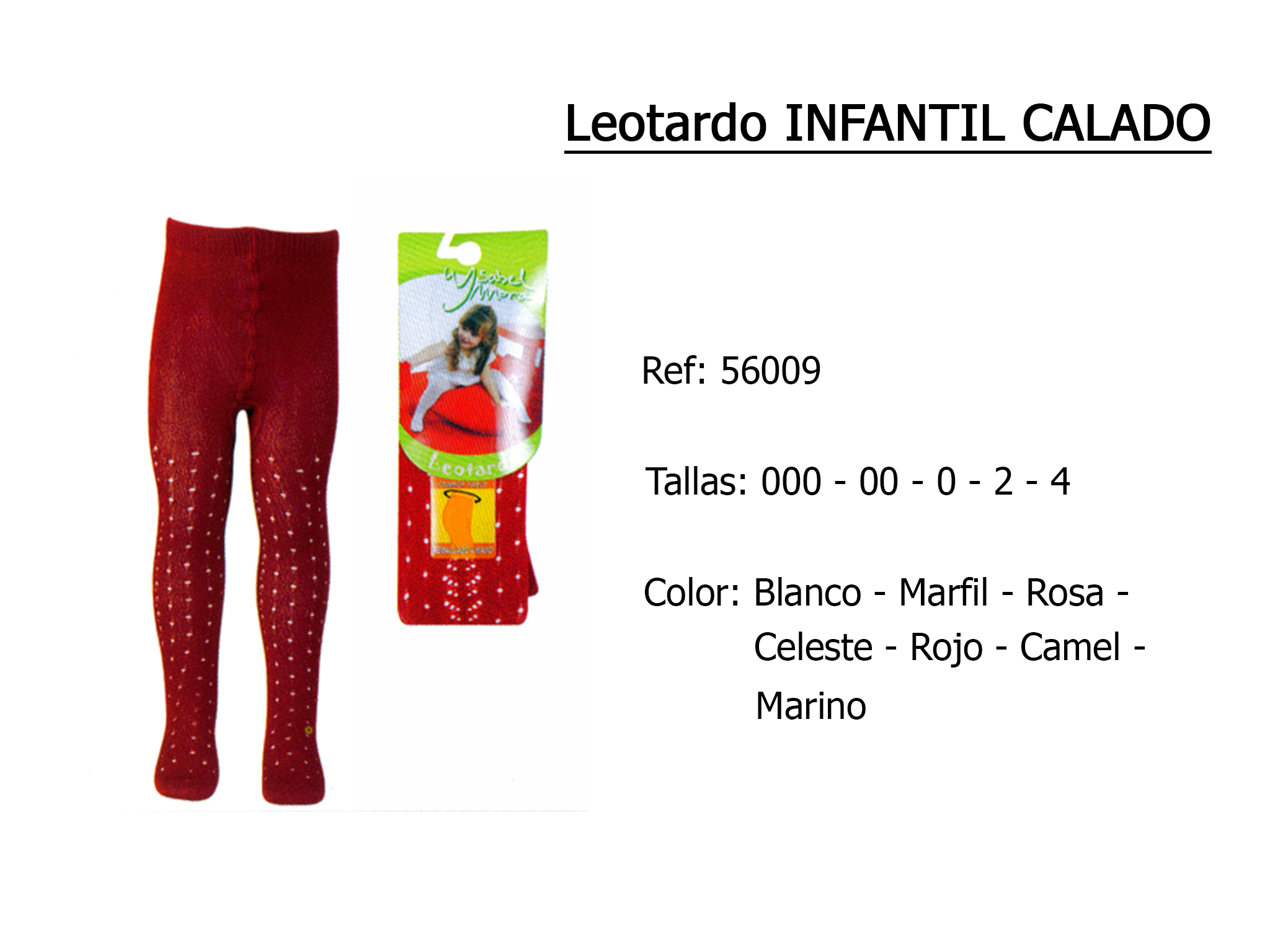 LEOTARDO infantil calado 56009