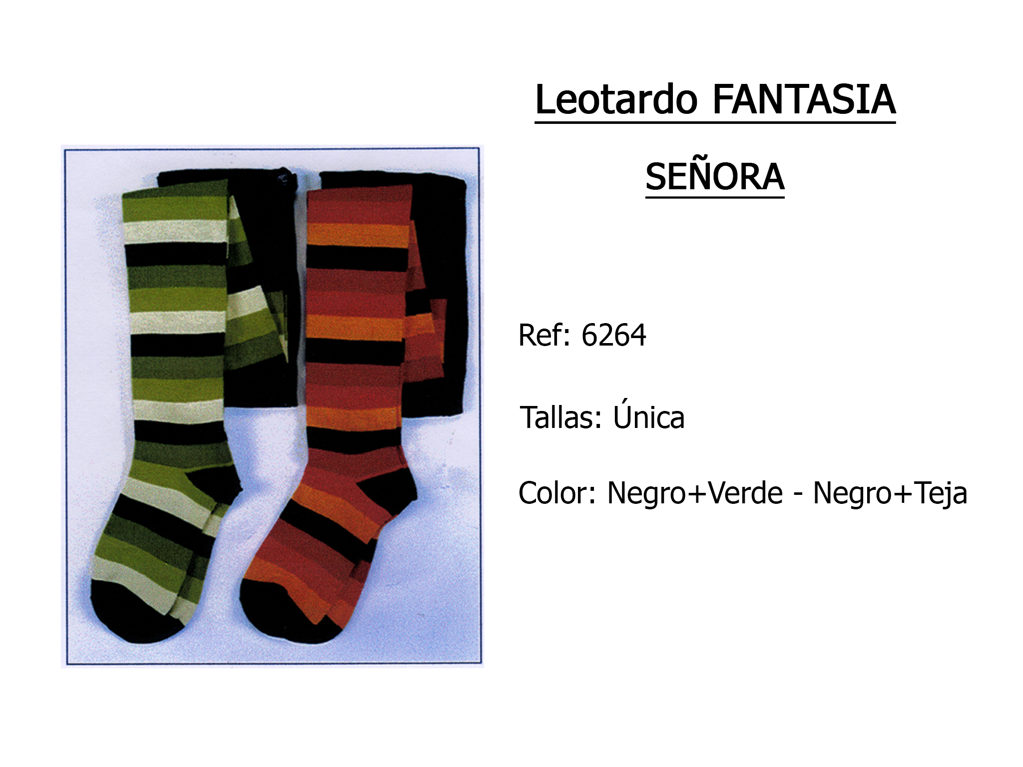 LEOTARDO fantasia senora 6264