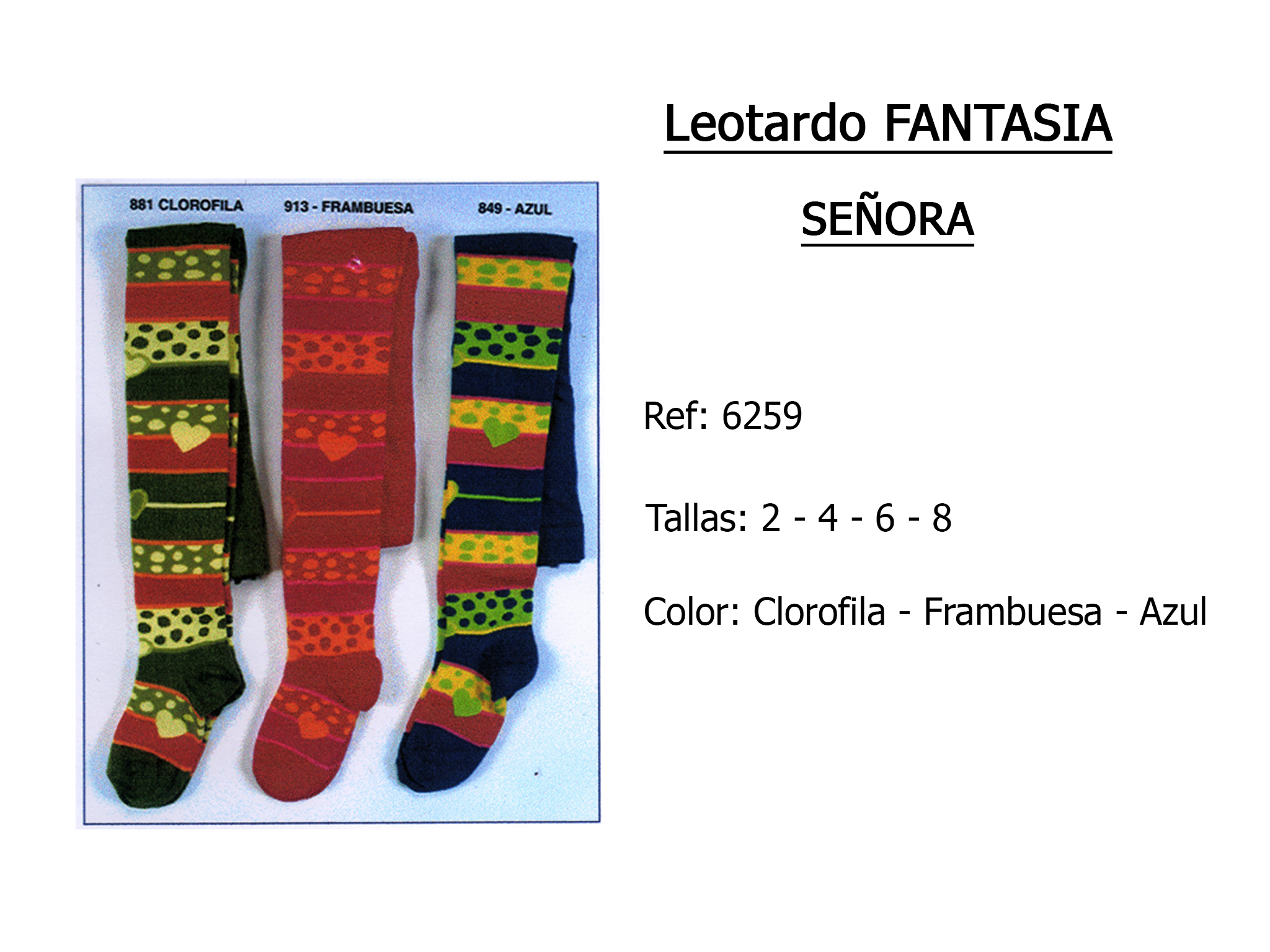 LEOTARDO fantasia nina 6259