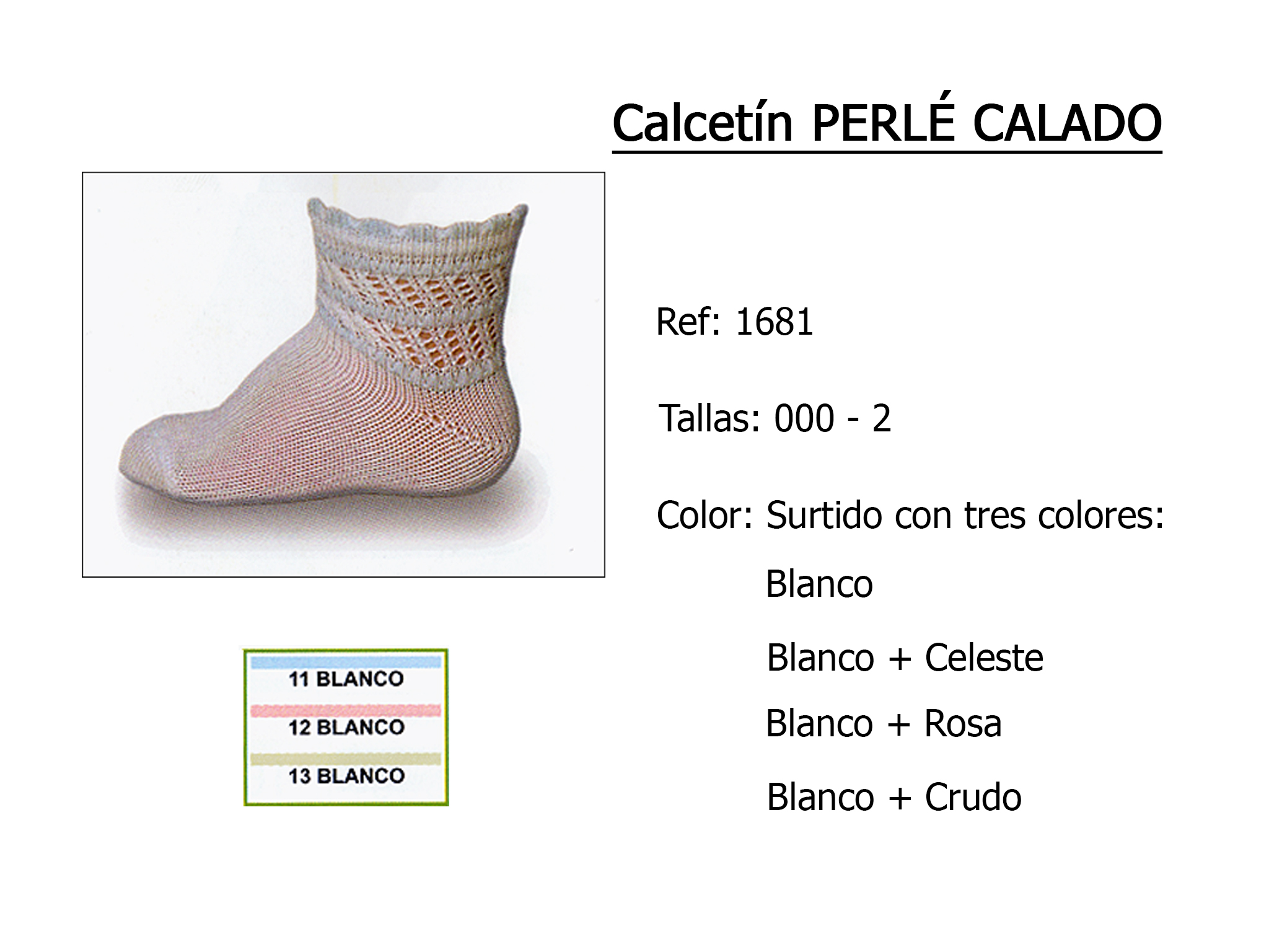 CALCETIN perle calado 1681