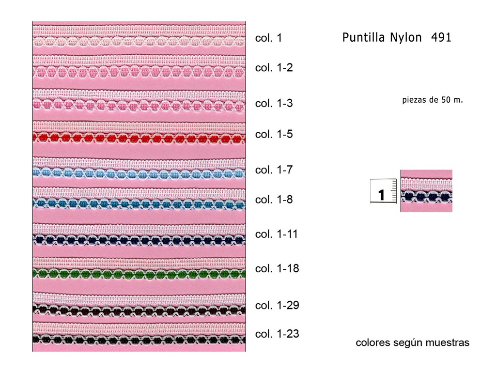 Puntilla nylon 491