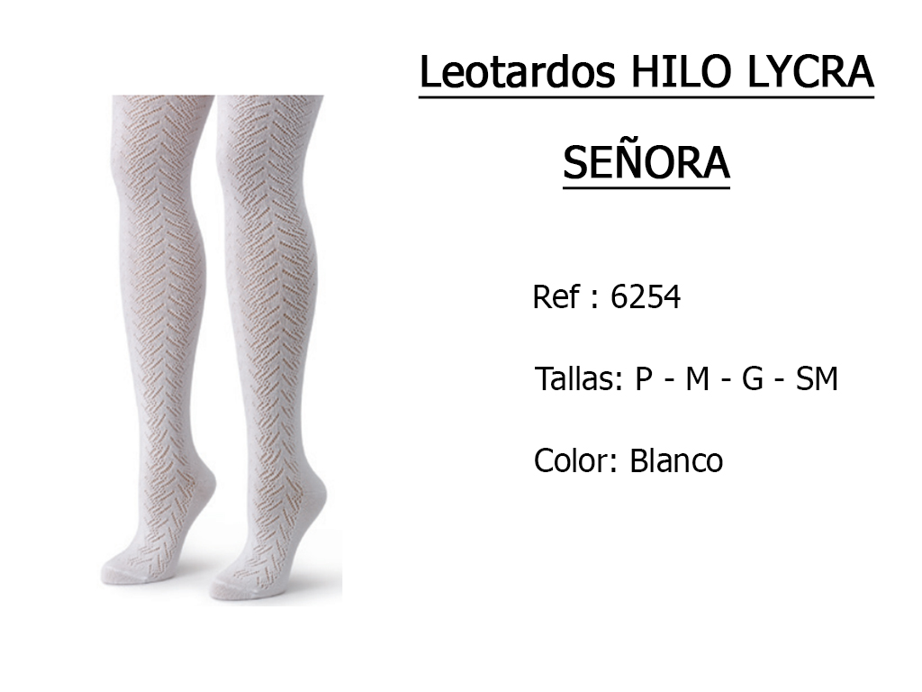 LEOTARDOS hilo  lycra senora 6254