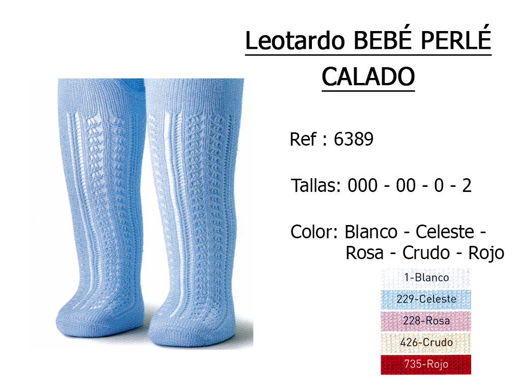 LEOTARDO bebe perle calado 6389