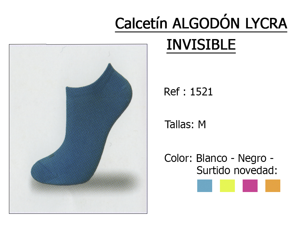 CALCETIN invisible algodon lycra 1521