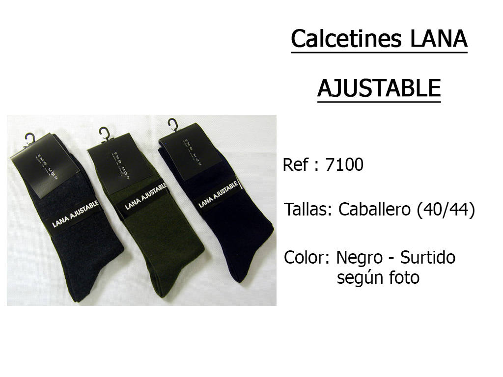 CALCETINES lana ajustable 7100