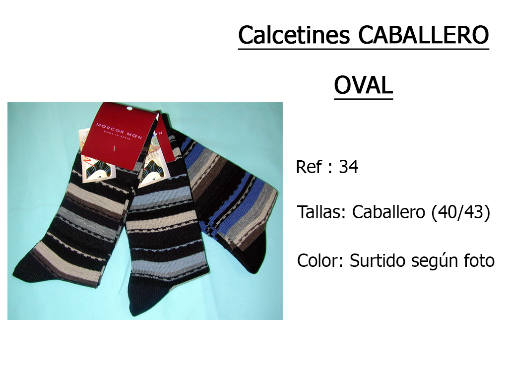 CALCETINES caballero oval 34