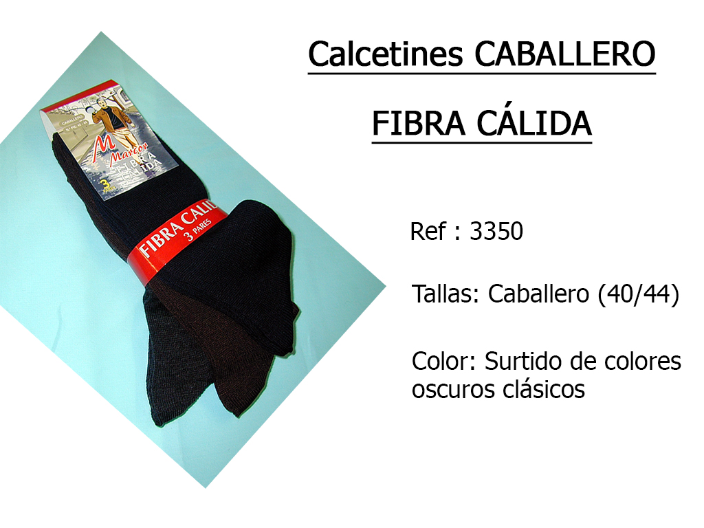 CALCETINES caballero fibra calida 3350