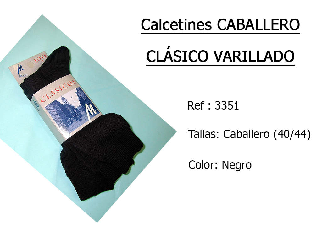 CALCETINES caballero clasico varillado 3351