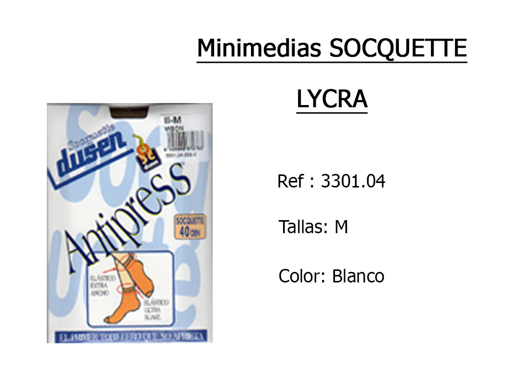 MINIMEDIAS socquette lycra 330104