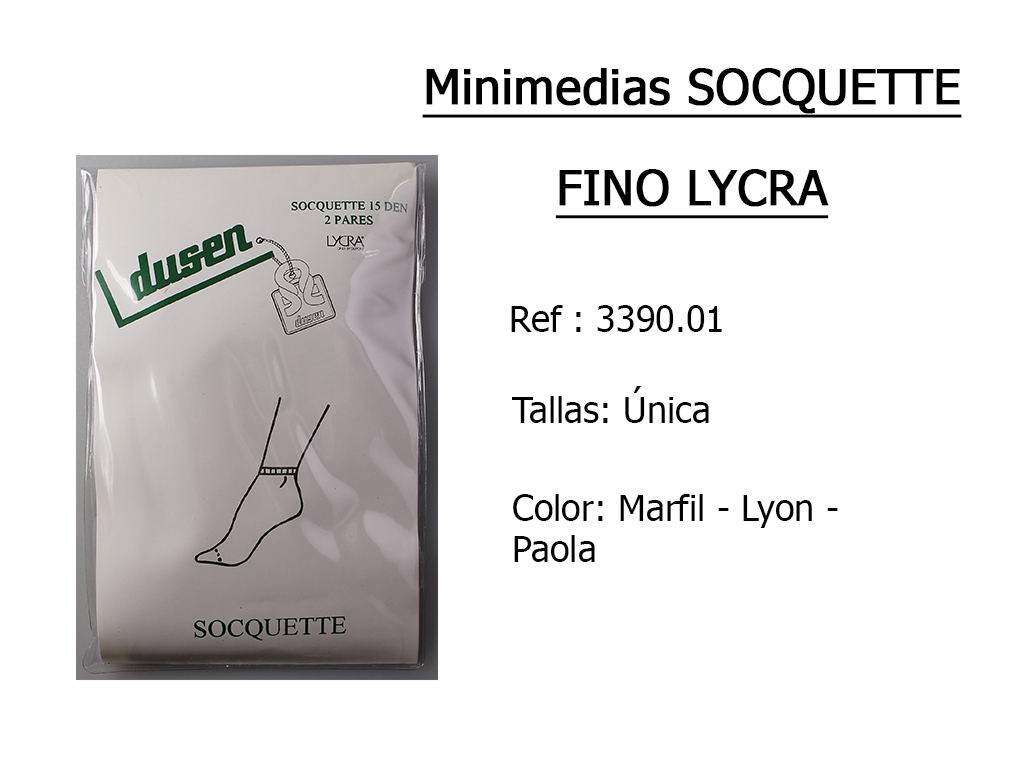 MINIMEDIAS socquette fino 339001