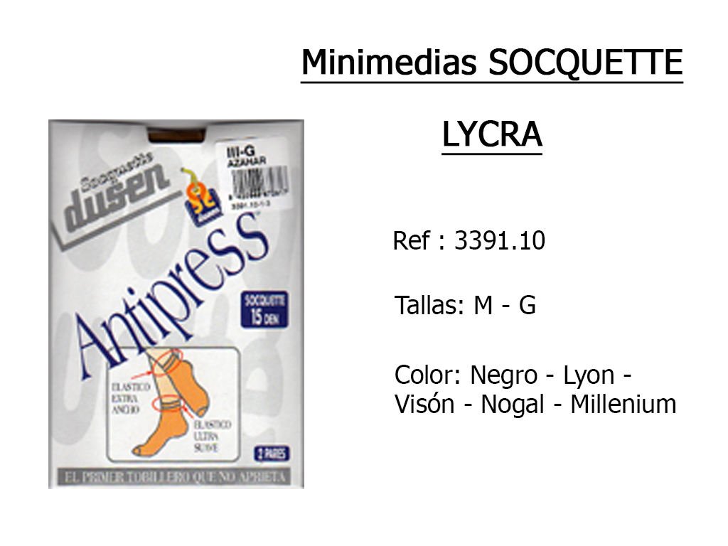 MINIMEDIAS socquette lycra 339110