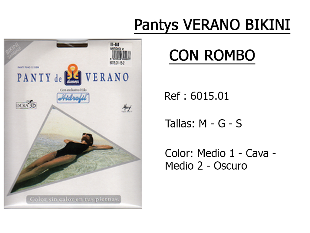 PANTYS verano bikini con rombo 601501