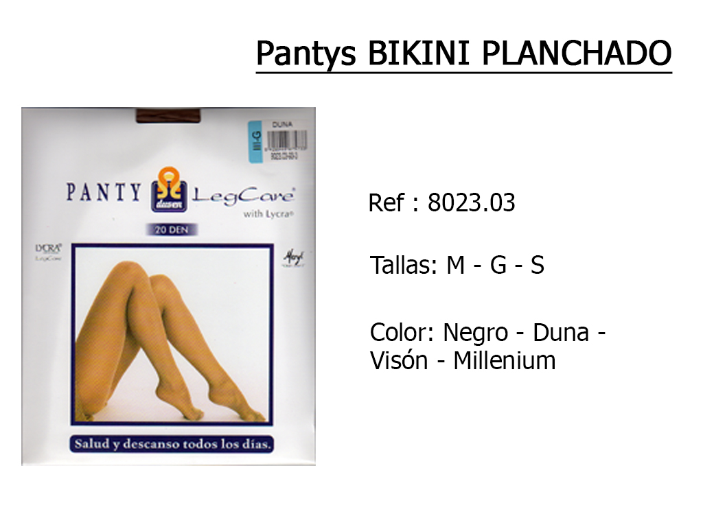 PANTYS bikini planchado 802303